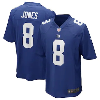 youth nike daniel jones royal new york giants game jersey_p